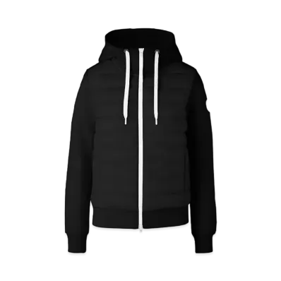 CANADA GOOSE HyBridge Muskoka Full-Zip Hoody Contrast Trim "Black/White"