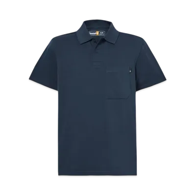 Timberland Men's Short Sleeve Timber Chill Anti UV Polo Shirt "Dark Sapphire"