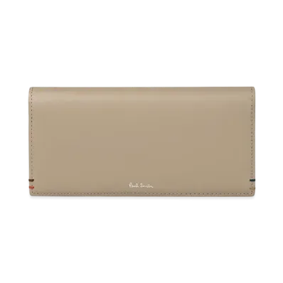 Paul Smith Highlight Stitch Long Wallet "Beige"