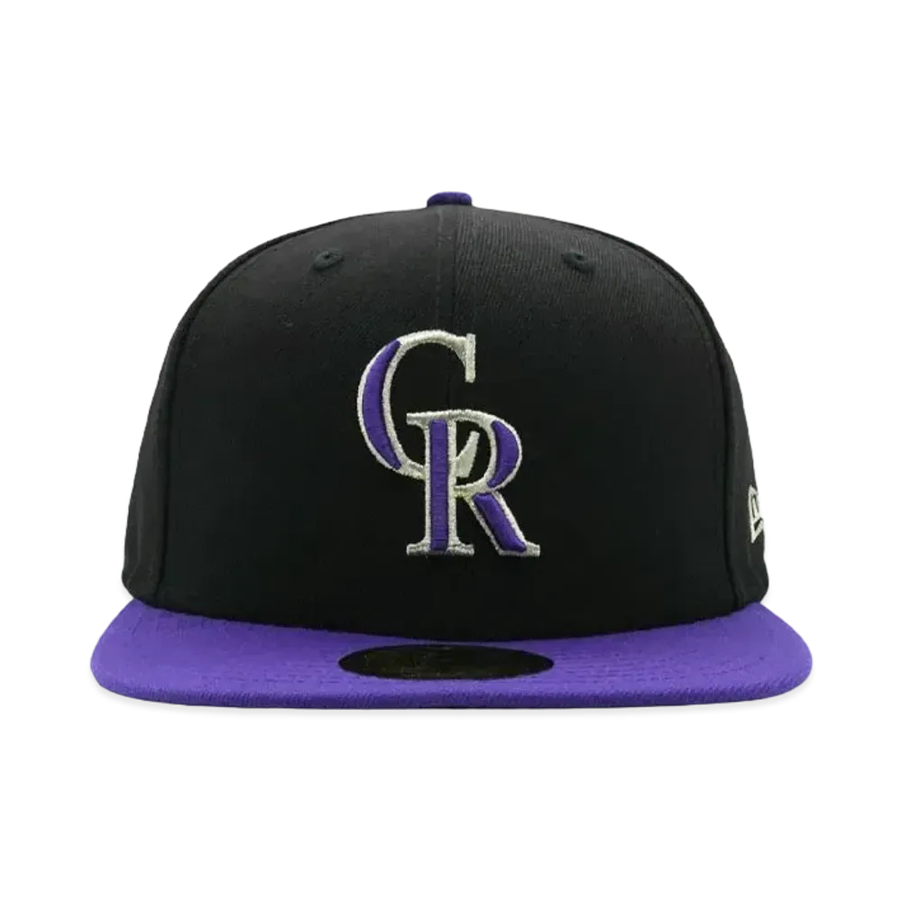 NEW ERA 59FIFTY MLB On-Field Colorado Rockies Alternate "BLACK/TRUE PURPLE"