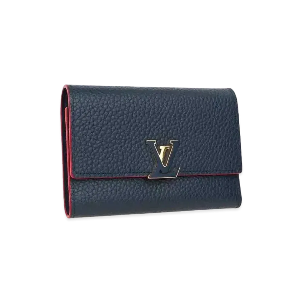Louis Vuitton Capucines Compact Wallet Taurillon Leather "Marine Rouge"