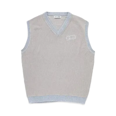 TTT MSW Lame Knit Vest "Gray"