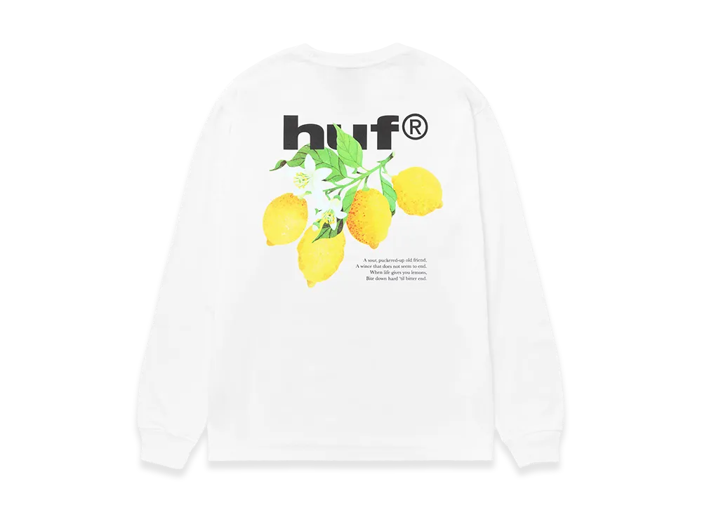 HUF Sour Lemon LS Tee "White"