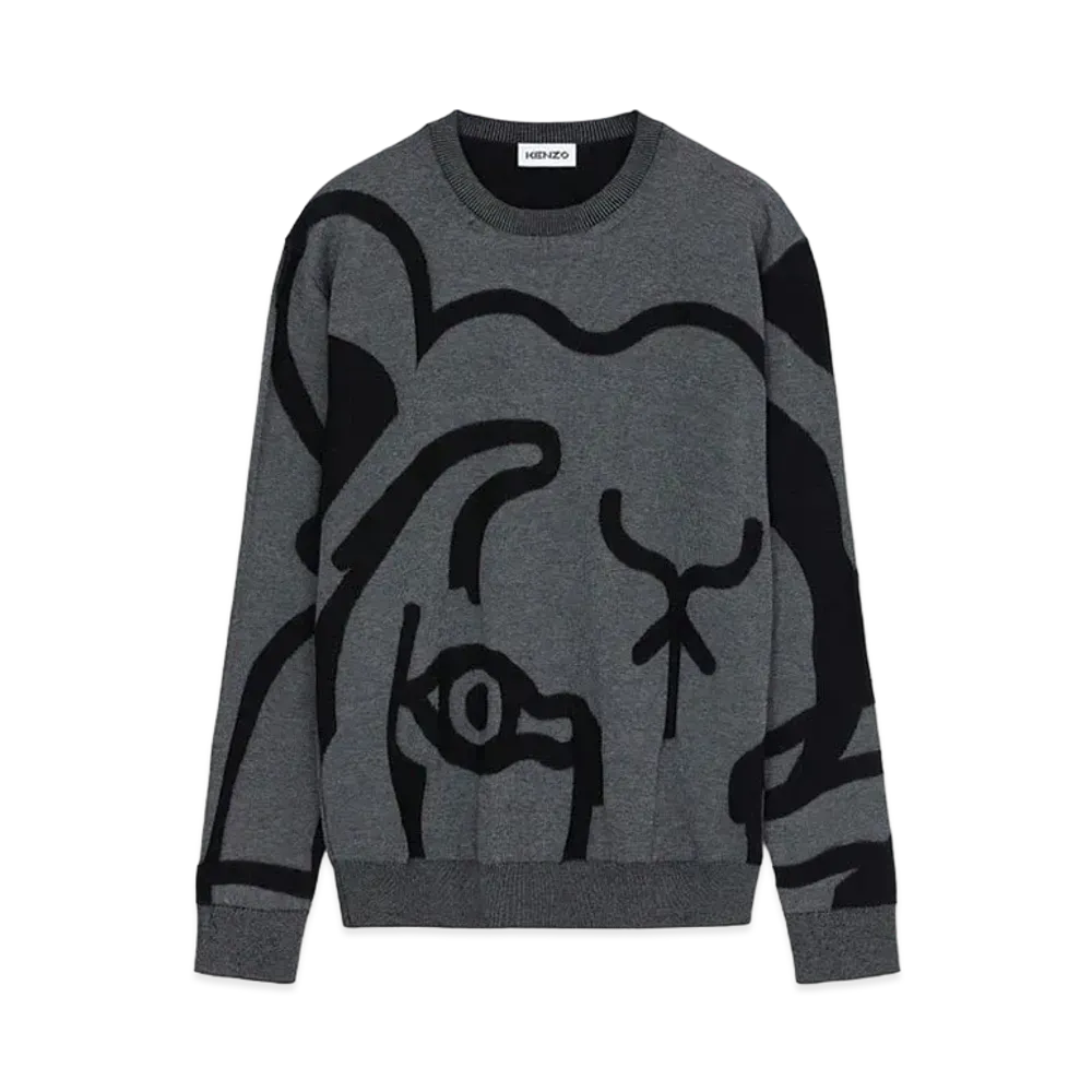 KENZO Sweater K-tiger Tiger "Anthracite"