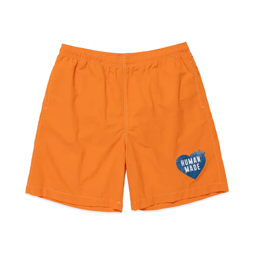 HUMAN MADE Swim Shorts "Orange"