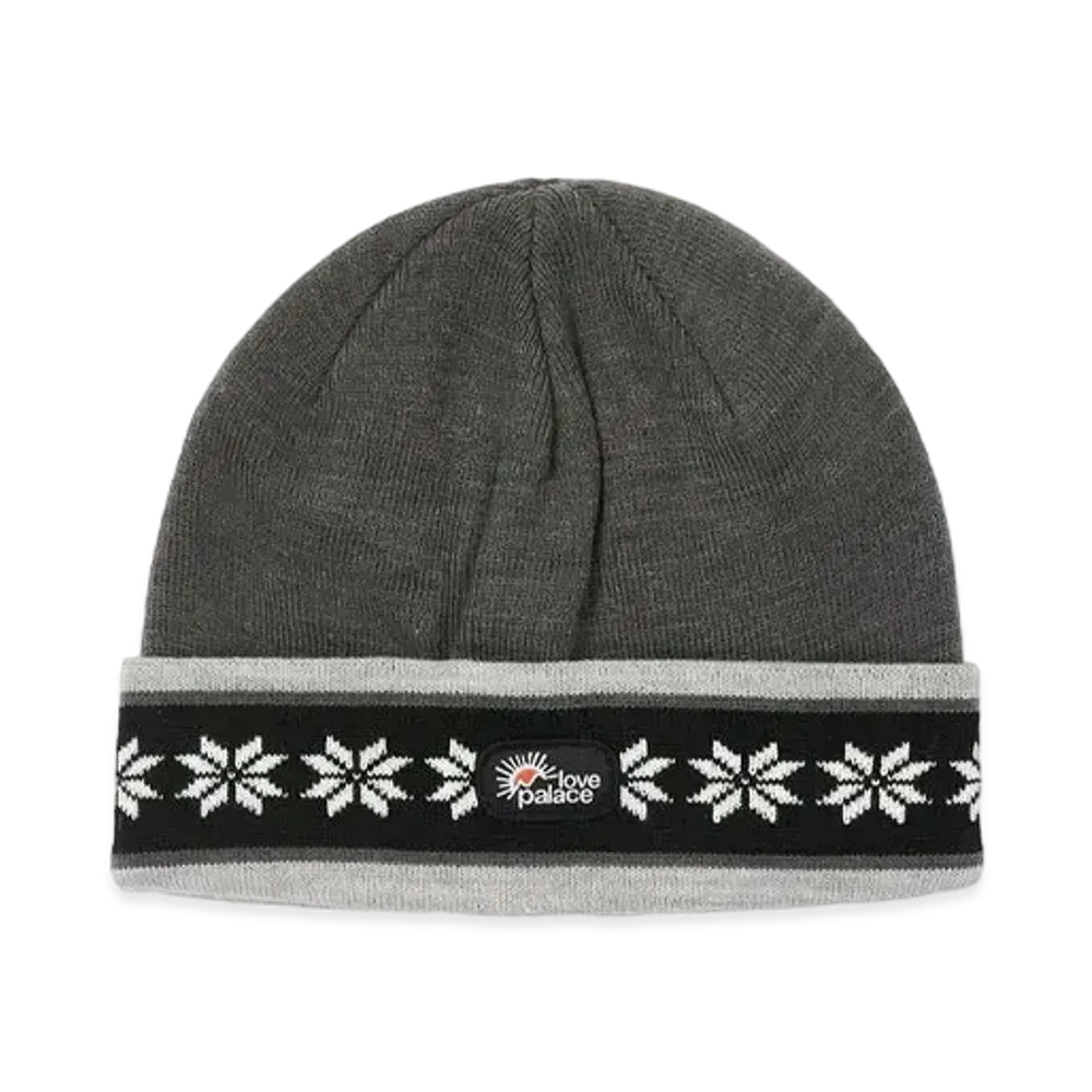 PALACE LOVE PALACE SNOWFLAKE BEANIE "Dark Grey Marl"
