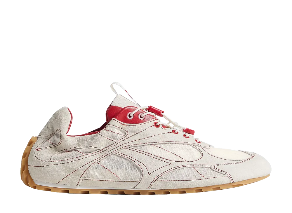 Bottega Veneta Orbit Flash Sneakers "Alabaster/Cardinal"