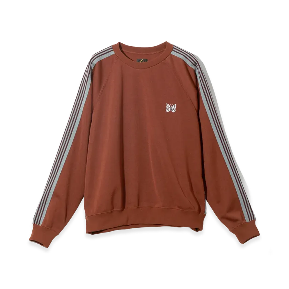 NEEDLES Track Crew Neck Shirt Poly Smooth "Rust"
