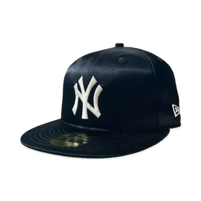 STABRIDGE x NEW ERA New York Yankees Soft Buckram Satin Fitted Cap "Navy"