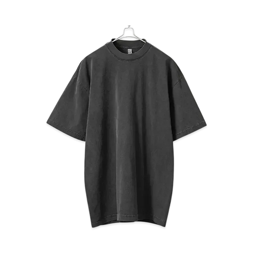 Los Angeles Apparel 6.5oz Pigment Dye Short Sleeve Crew Neck T-shirt "Vintage Black"