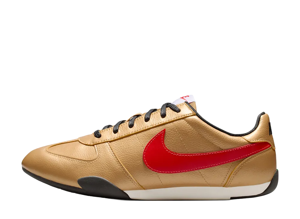 ナイキ ウィメンズ スプリントシスター "メタリックゴールド/ライトクリムゾン"