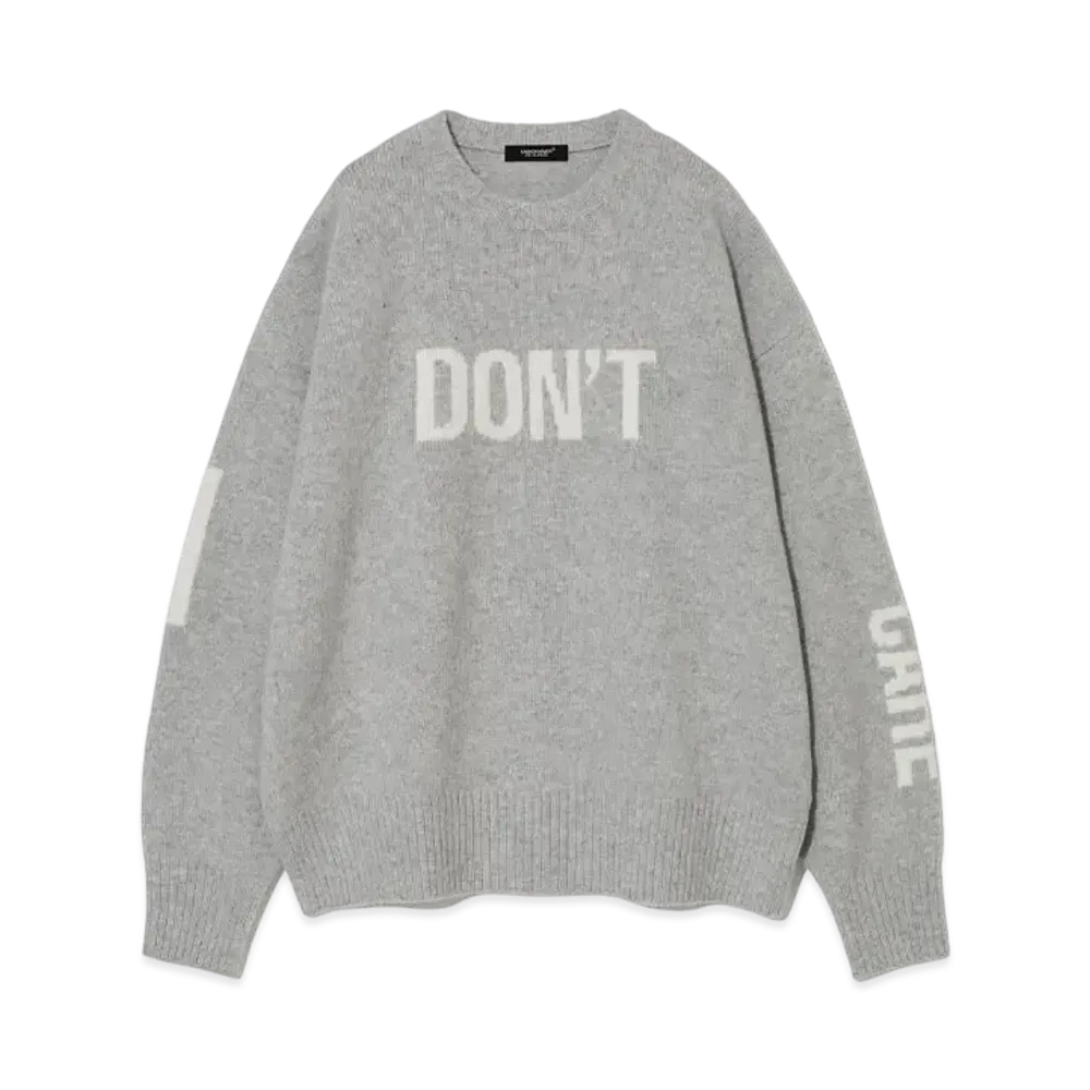 UNDERCOVER Wool Cashmere Knit Pullover "Gray"