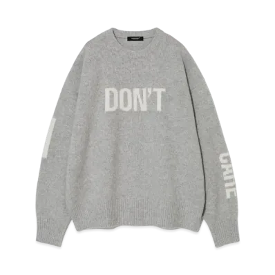 UNDERCOVER Wool Cashmere Knit Pullover "Gray"
