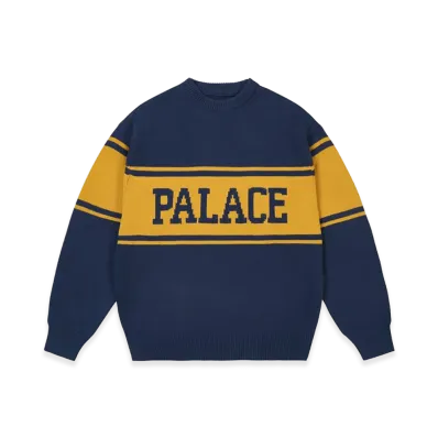 PALACE College Stripe Knit "Navy"