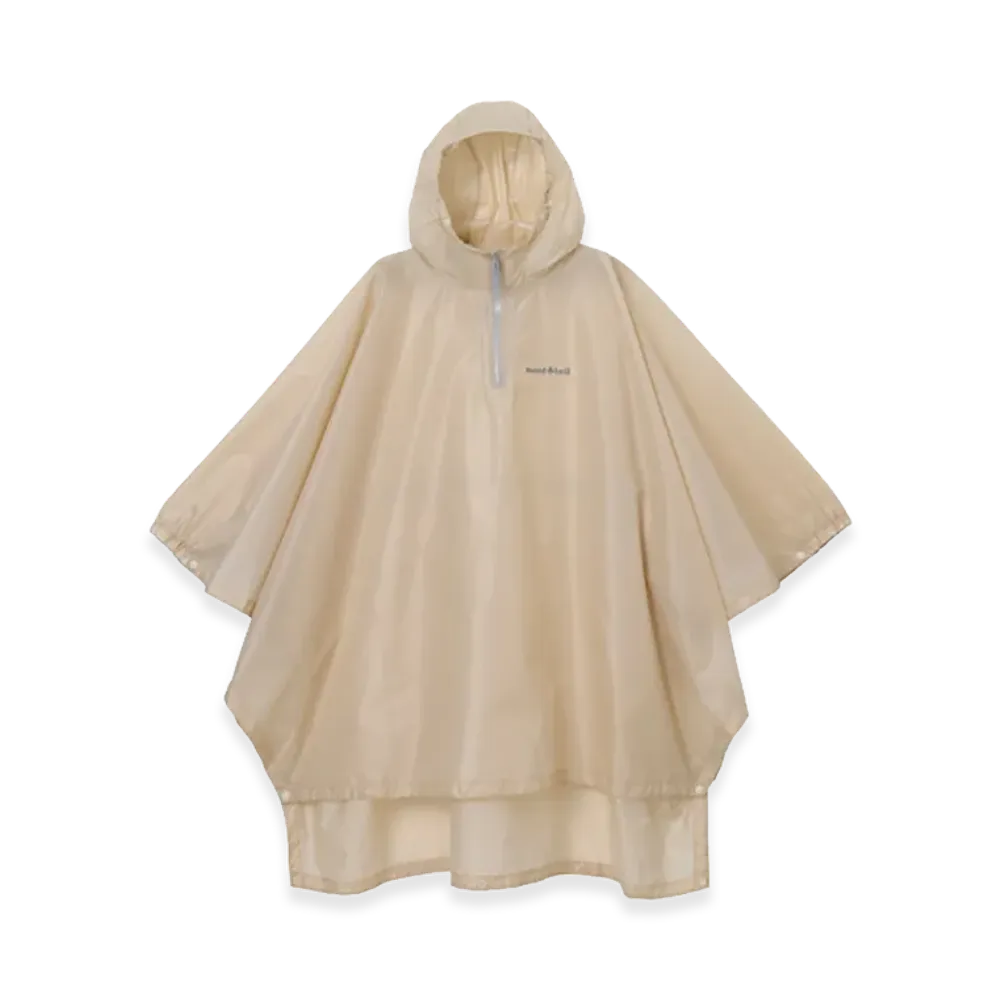 mont-bell Kid's Trekking Rain Poncho 135-165 "Ivory"