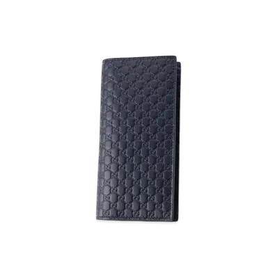 GUCCI Long Bill Holder Micro Guccisima "Navy"