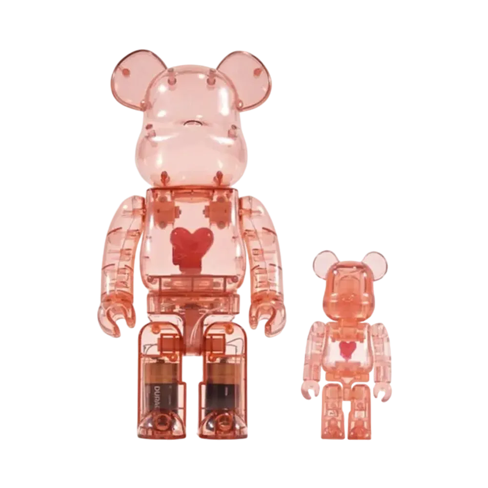 Bearbrick Emotionally Unavailable Red Heart 100% & 400%