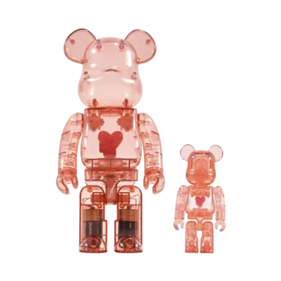 Bearbrick Emotionally Unavailable Red Heart 100% & 400%