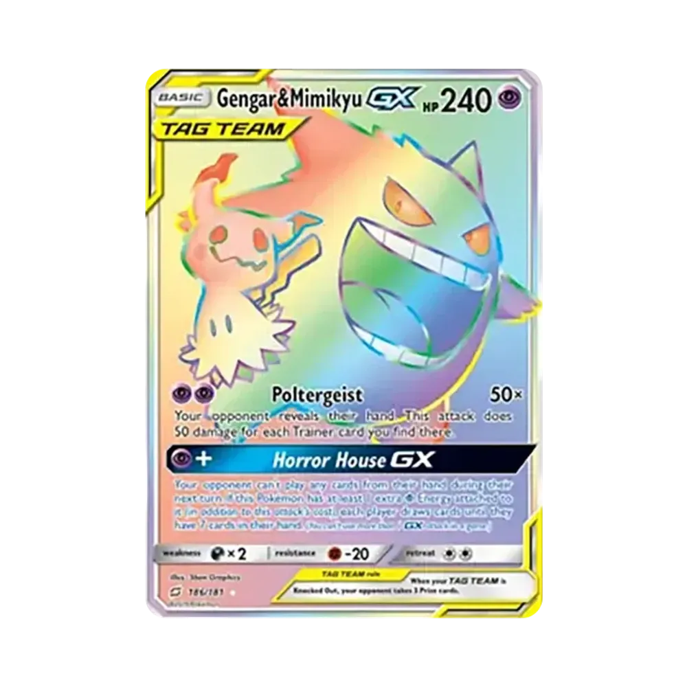 ゲンガー&ミミッキュGX RR [186/181]【英語版】(サン&ムーン「チームアップ」)