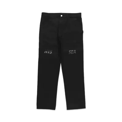 WIND AND SEA x HYSTERIC GLAMOUR Double Knee Painter Pants "Black"