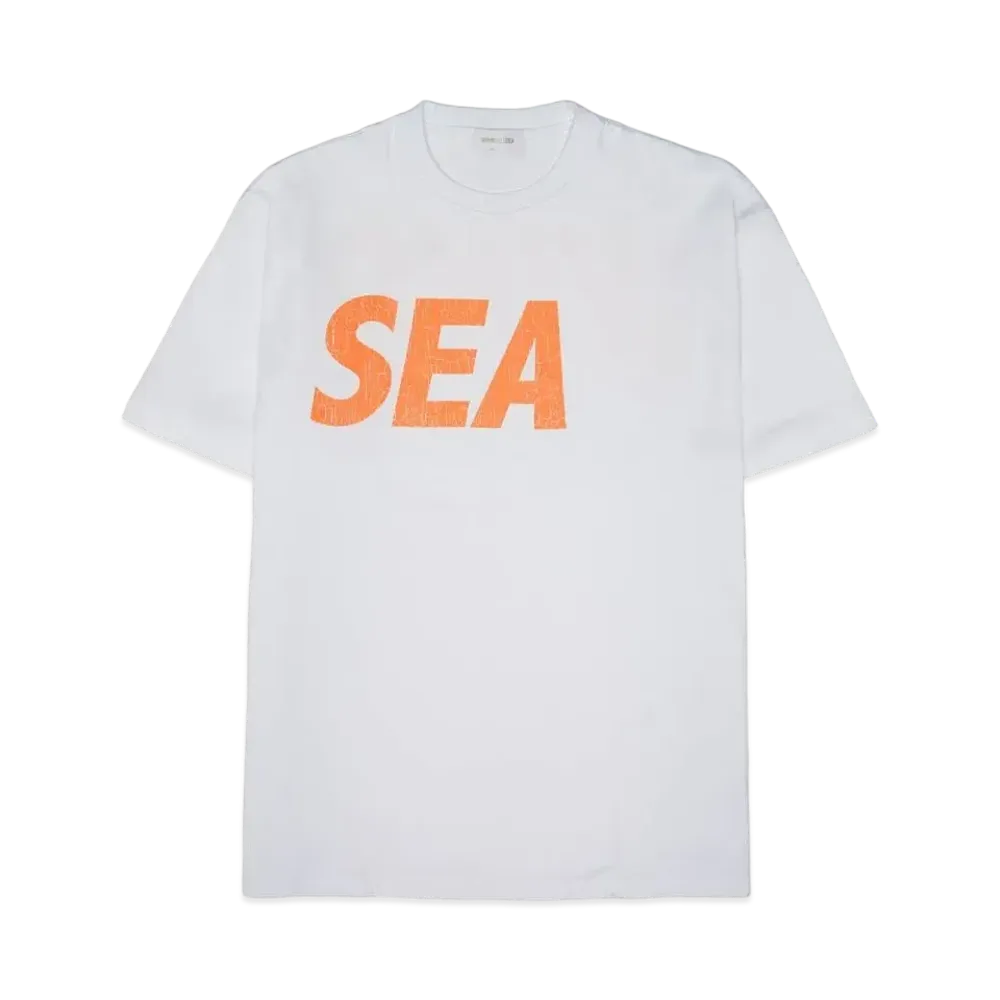 WIND AND SEA Nakameguro Limited SEA (Crack-P-Dye) S/S Tee "White Orange"