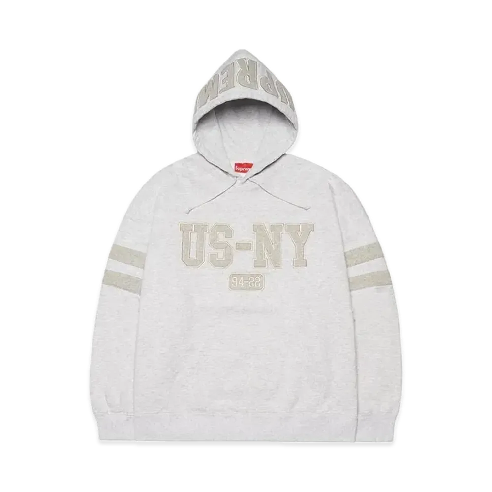 Supreme US-NY Hooded Sweatshirt "Ash Grey"