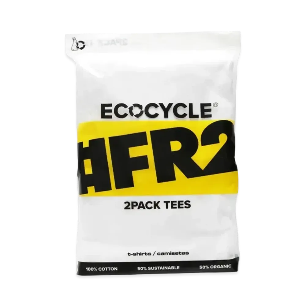 FR2 Ecocycle Plain T-Shirt 2-Pack "White"