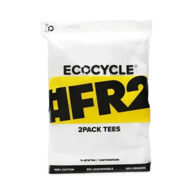 FR2 Ecocycle Plain T-Shirt 2-Pack "White"