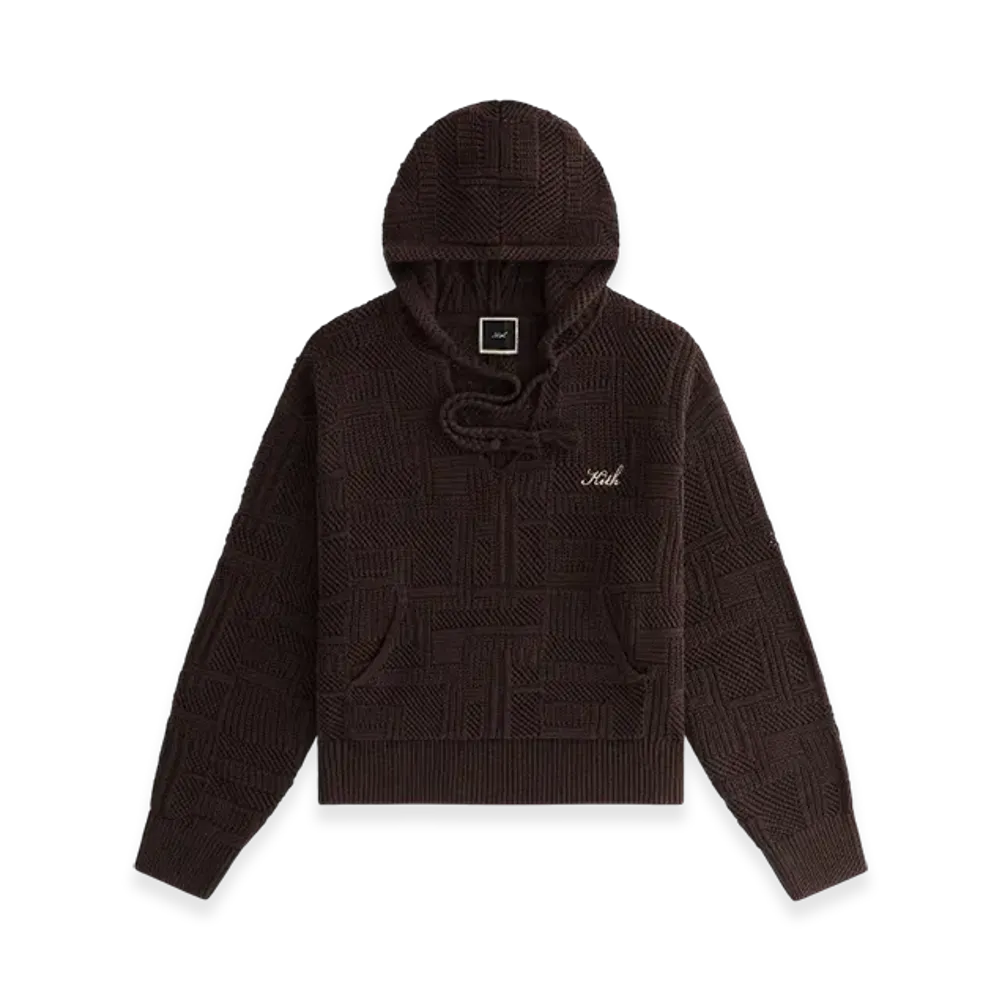Kith Women's Celyse II Patchwork Sweater Hoodie "Incognito"