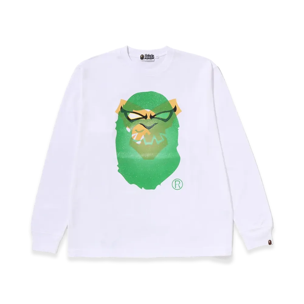 A BATHING APE BAPEMAN-X LS Tee "White"