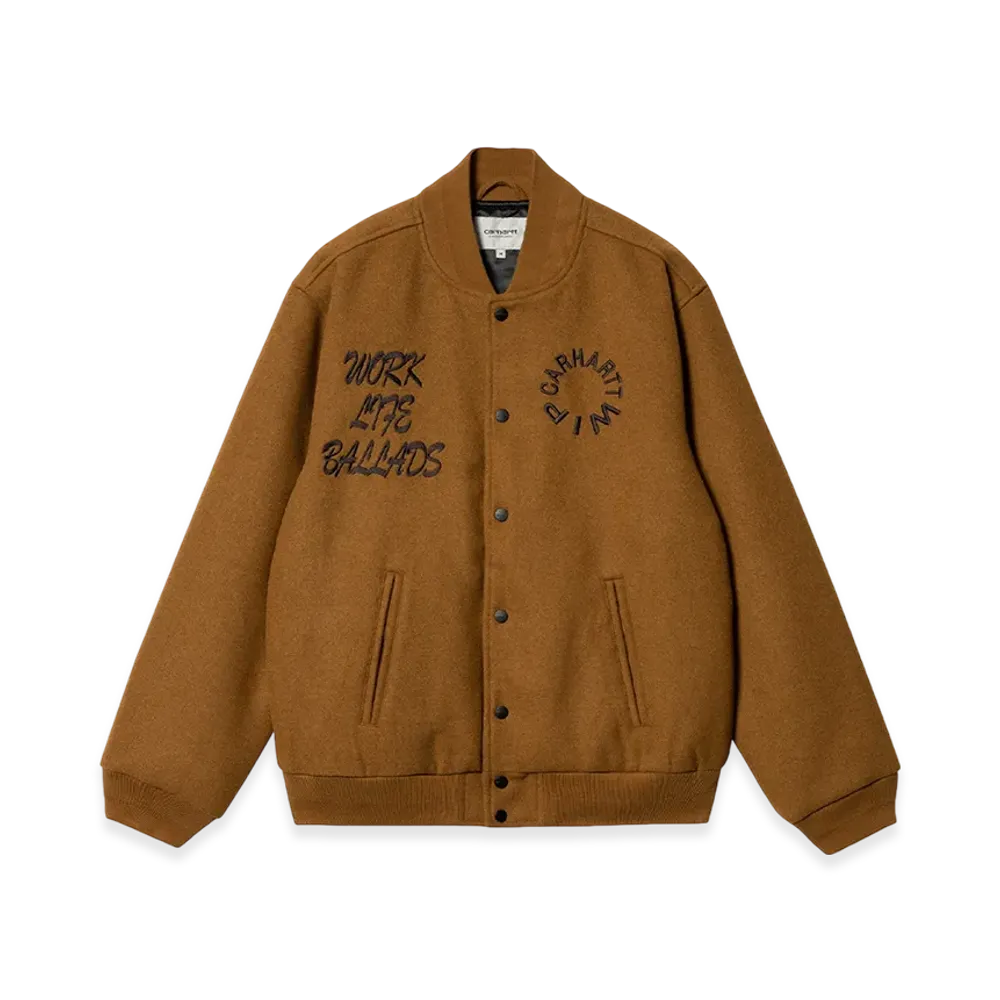 Carhartt WIP Work Varsity Bomber "Deep Hamilton Brown"