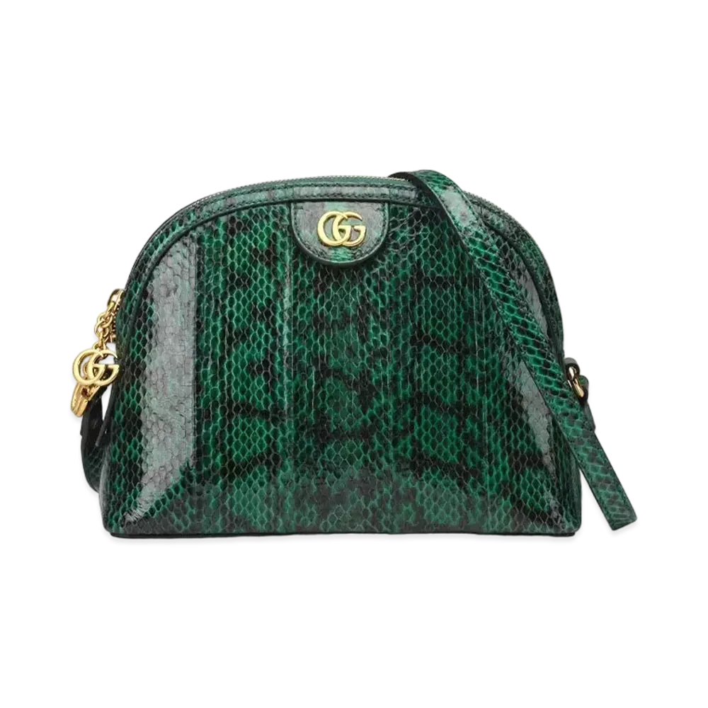 GUCCI Ophidia Snake Leather Small Shoulder Bag "Emerald Snake Leather"