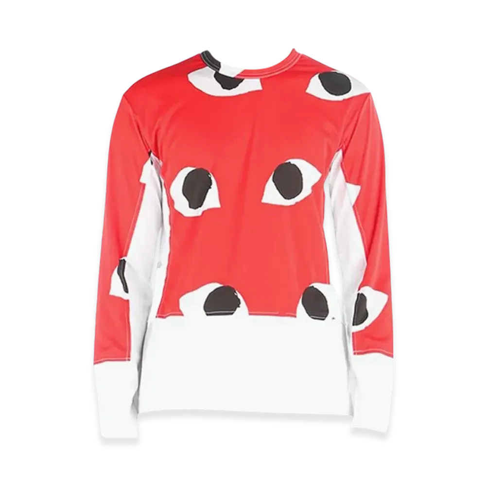 COMME des GARCONS Long Sleeve T-Shirt White "Red"