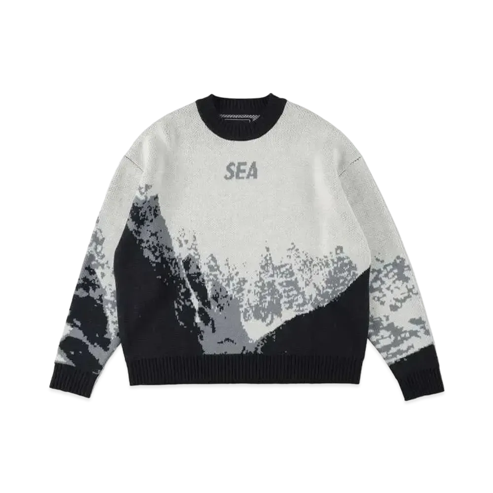 WIND AND SEA Mt Snow Sweater "White"