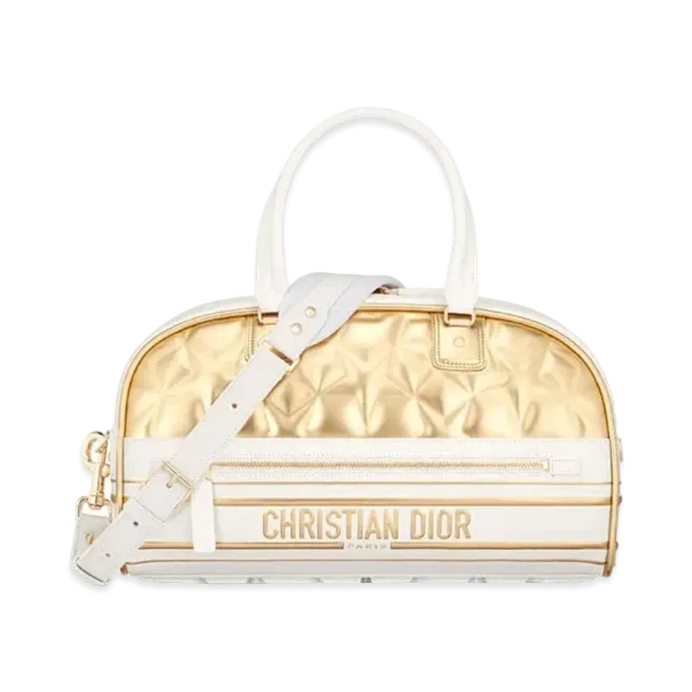 DIOR VIBE Medium Bowling Bag "Gold"