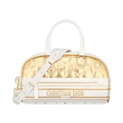 DIOR VIBE Medium Bowling Bag "Gold"