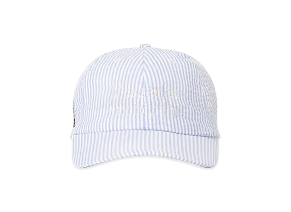 Mercedes Anchor inc. Seersucker Cotton Cap "Light Blue"