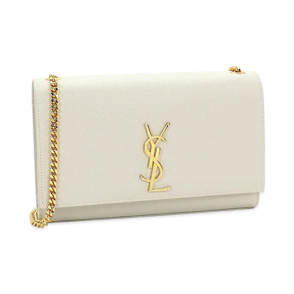 Saint Laurent Women's Shoulder Bag Kate Medium "Crema Soft"