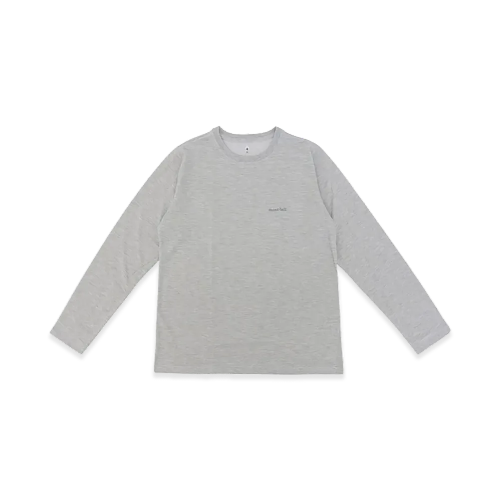 mont-bell Women's WIC. Long Sleeve T-Shirt "Light Gray"