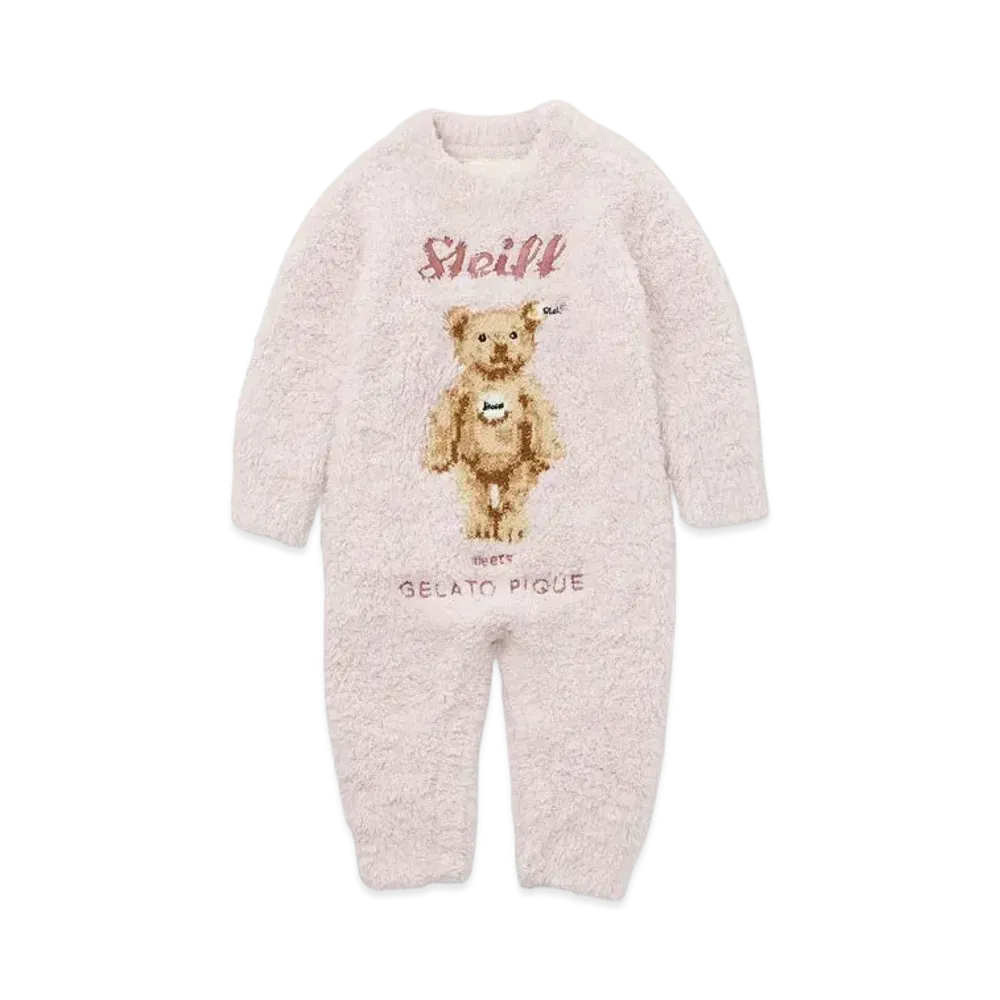 GELATO PIQUE x Steiff Baby Gelato James Jacquard Romper "Pink"