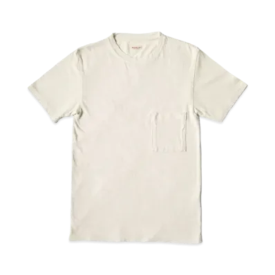 KAPITAL Gauze India Pocket Tee "Ivory"