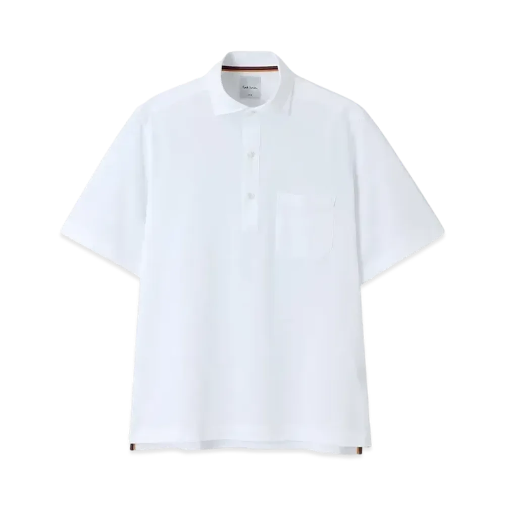 Paul Smith Solid Pique Polo Shirt "White"