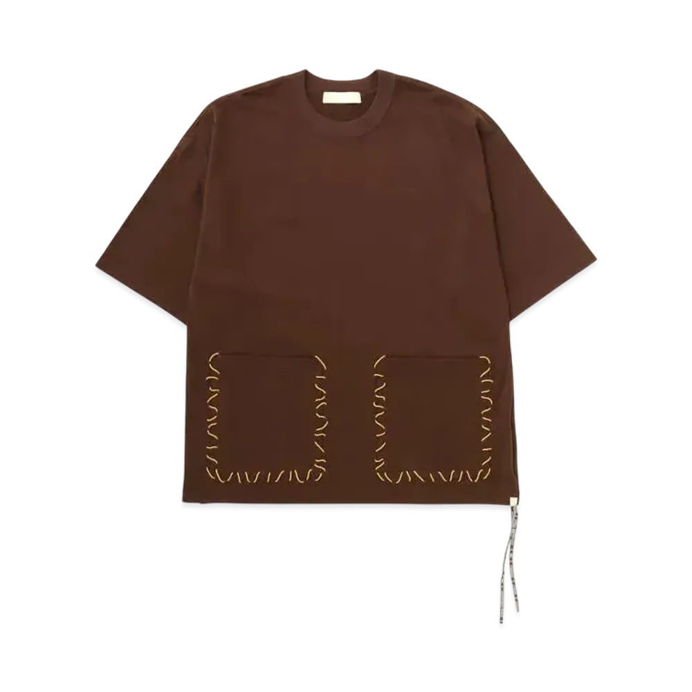 mastermind WORLD Boxy Hand Stitched Tee "Brown"