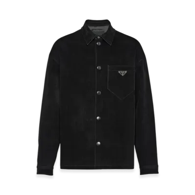 PRADA Stretch Cotton Shirt "Black"
