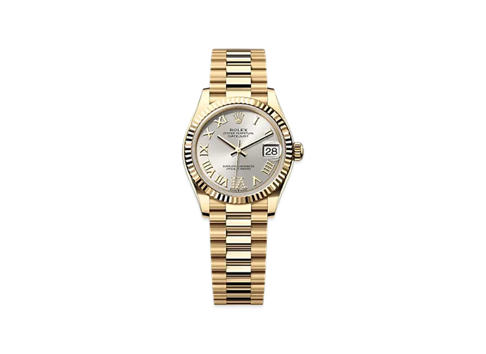 ROLEX Datejust 31mm Yellow Gold 278278 "Silver"