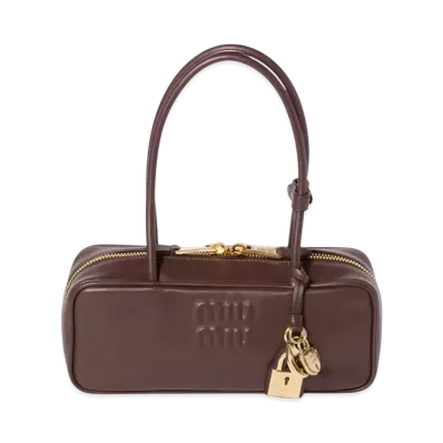 MIUMIU Beau Leather Bag Small "Brown"
