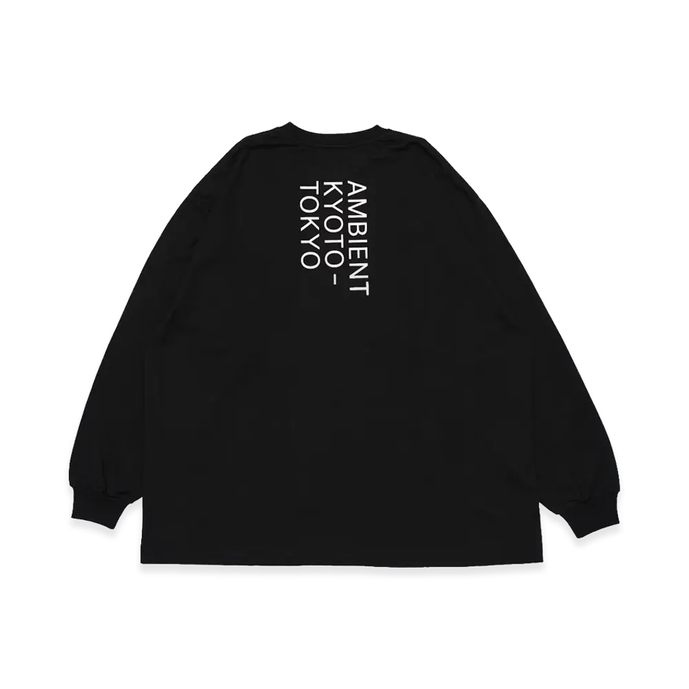 Graphpaper x AMBIENT KYOTO-TOKYO L/S Crew Neck Tee "Black"