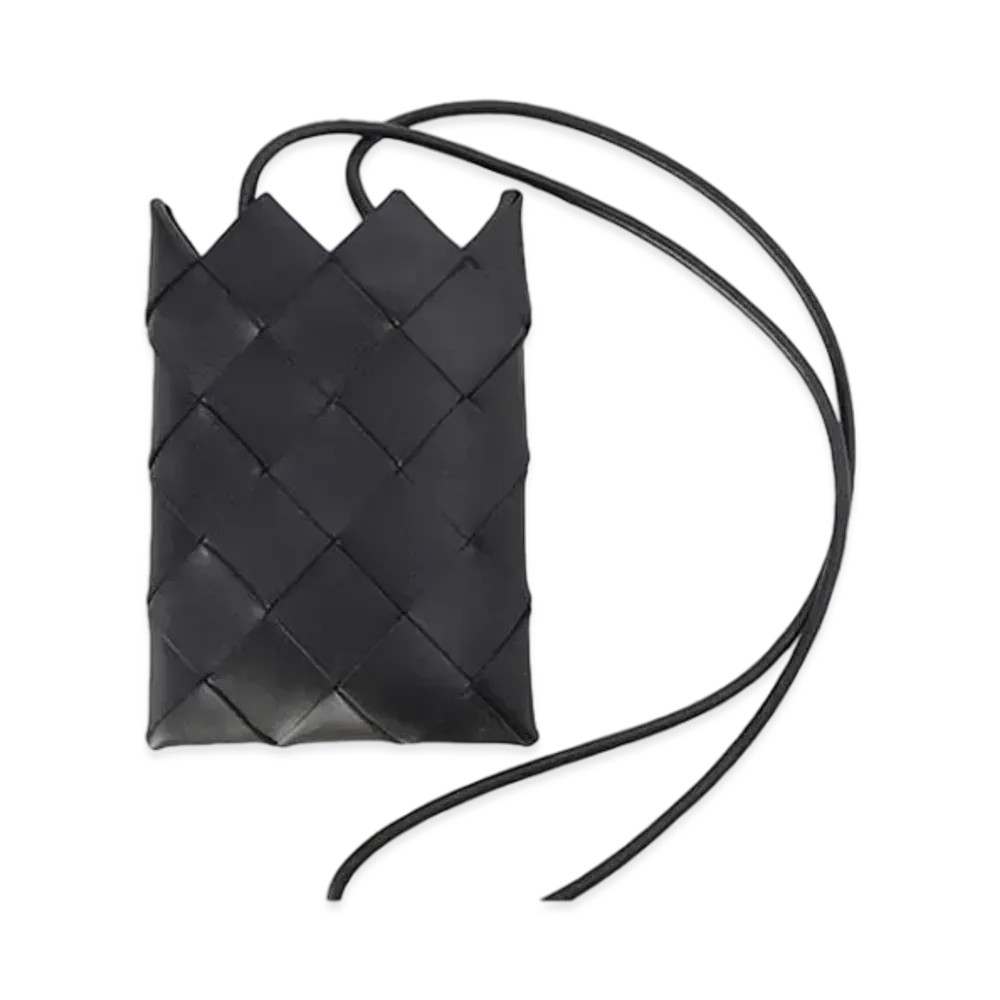 Bottega Veneta Phone Pochette Intrecciato "Black"