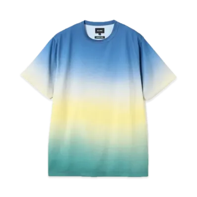 BEAMS Mesh Patterned Tee "Blue"
