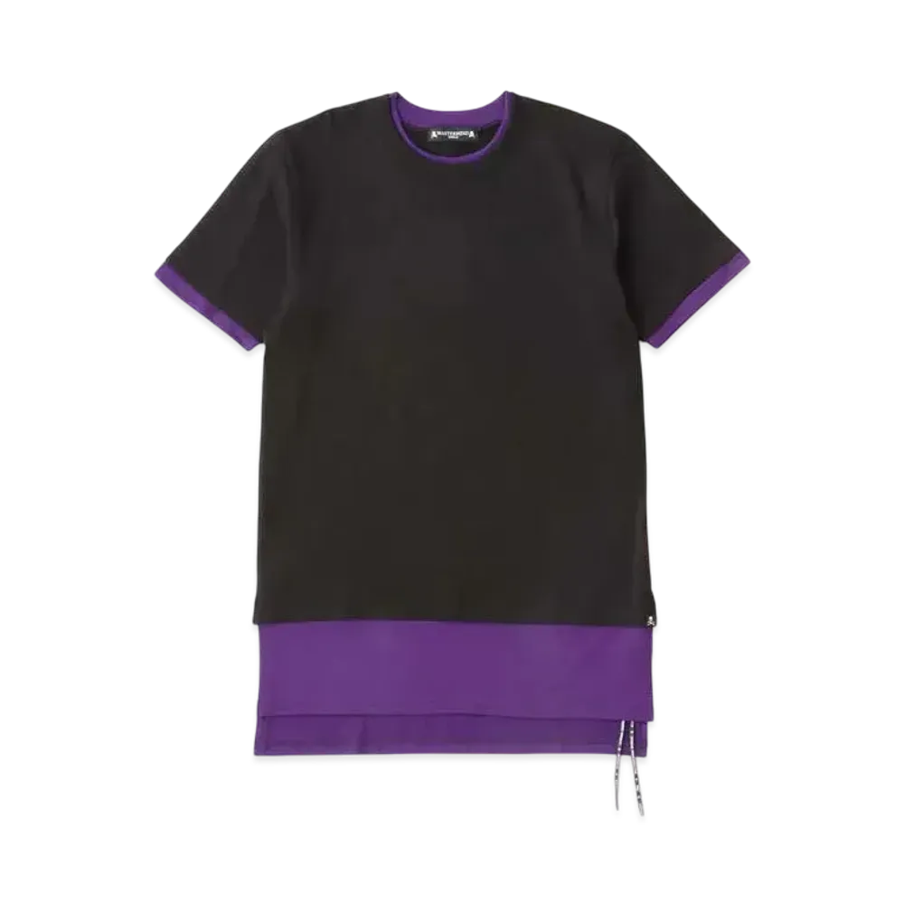 mastermind WORLD Layered Tee "Black Purple"